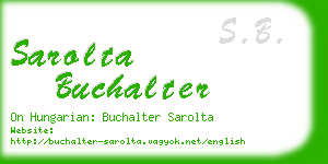 sarolta buchalter business card